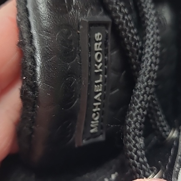 Michael Michael Kors Easton Lace Up Duck Boot - Black - Size 10 - Rain Leather - Picture 17 of 17